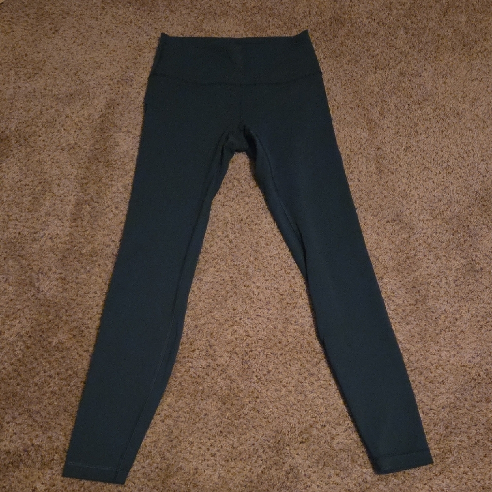 Lululemon Athletica Dark Green Leggings, Size 8